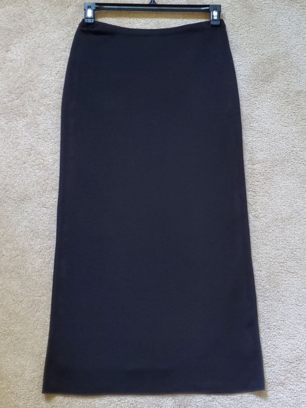 GISPA Black Italian Knit Maxi Pencil Skirt. Size M